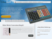 Tablet Screenshot of 1stepmetric.com